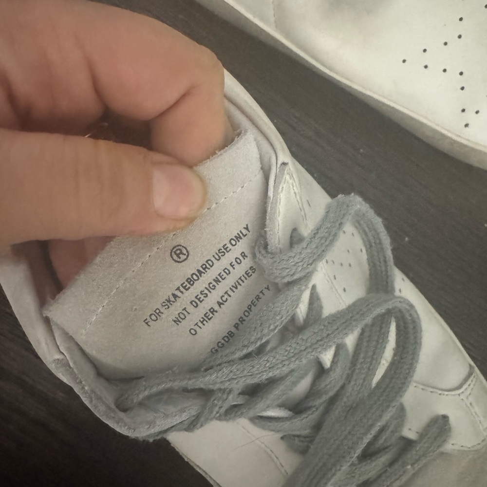 Golden Goose White and Gray Sneakers - Picture 2 of 10